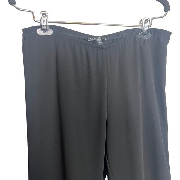 Eileen Fisher Straight Leg Stretch Pants Black size PM - Picture 2 of 7